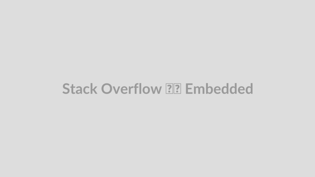 Stack Overflow در Embedded