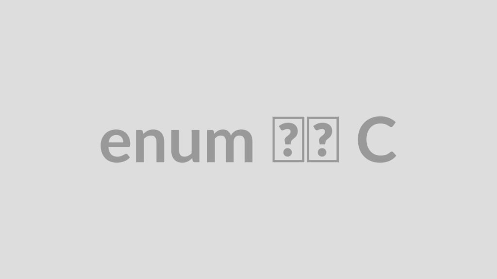 enum در C