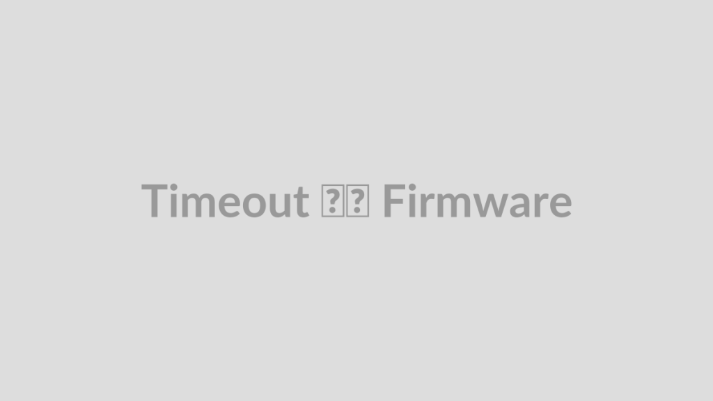 Timeout در Firmware
